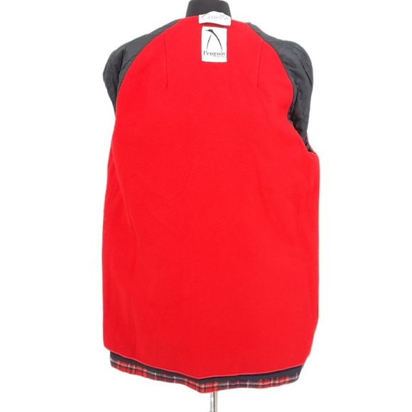 VTG 60s Penguin Fashions Multicolor Plaid Wool Fleece Lined Car Coat Pockets M - Picture 9 of 11